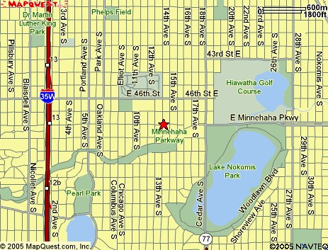 Wide-Angle Map for Epiphany Lutheran Church.