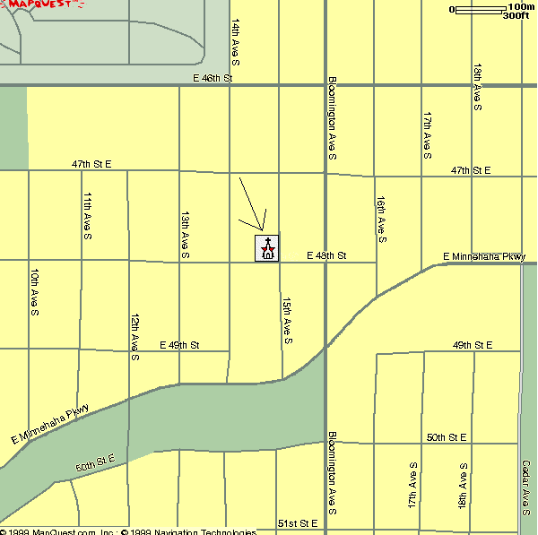 Map for Epiphany Lutheran Church.
